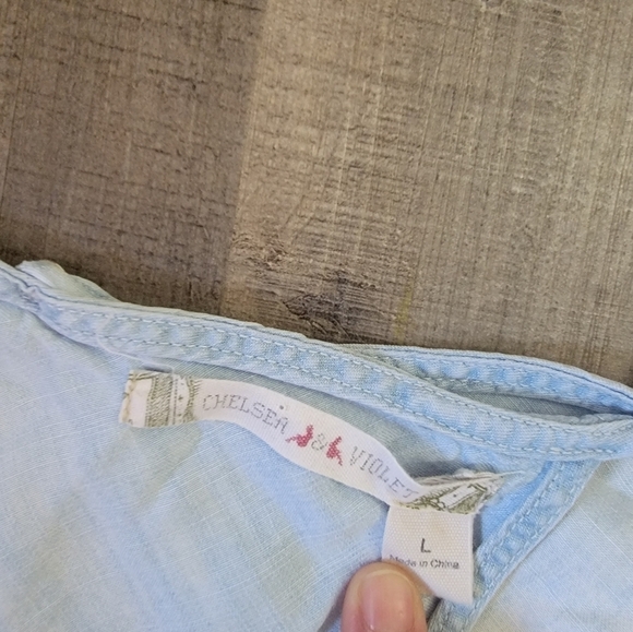 CHELSEA & Violet tie back long sleeve size large - Picture 4 of 7